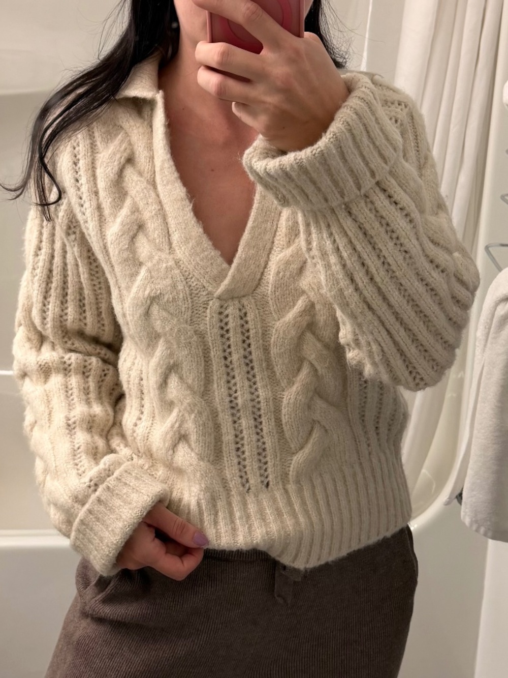Dynamite chunky knit sweater